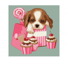 Картина по номерам 20Х20 СЛАСТЁНА (12 цветов)