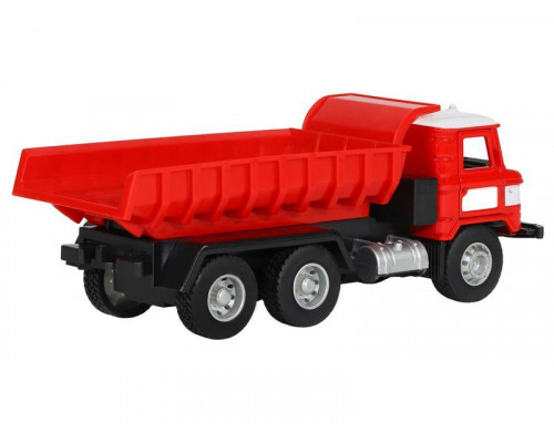 Машина АВТОПАНОРАМА Грузовик, 1/32, красный, откр. двери, свет, звук, инерция, в/к 24*8*10 см