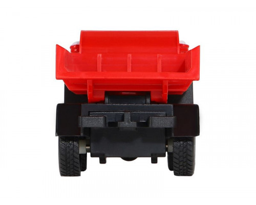 Машина АВТОПАНОРАМА Грузовик, 1/32, красный, откр. двери, свет, звук, инерция, в/к 24*8*10 см