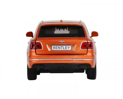 Машина АВТОПАНОРАМА Bentley Bentayga, оранжевый, 1/34, свет, звук, инерция, в/к 17,5*13,5*9 см