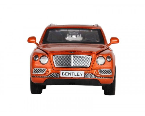 Машина АВТОПАНОРАМА Bentley Bentayga, оранжевый, 1/34, свет, звук, инерция, в/к 17,5*13,5*9 см