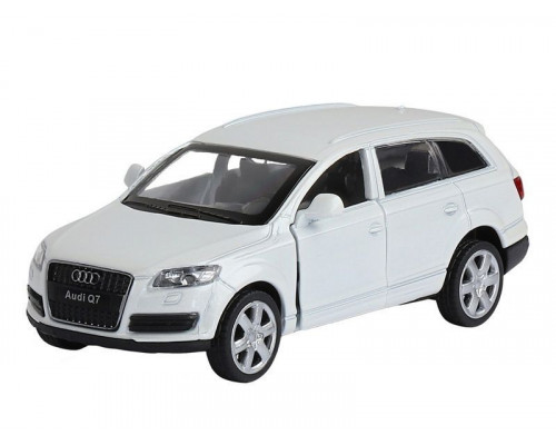 Машина АВТОПАНОРАМА Audi Q7, белый, 1/43, инерция, в/к 17,5*12,5*6,5 см