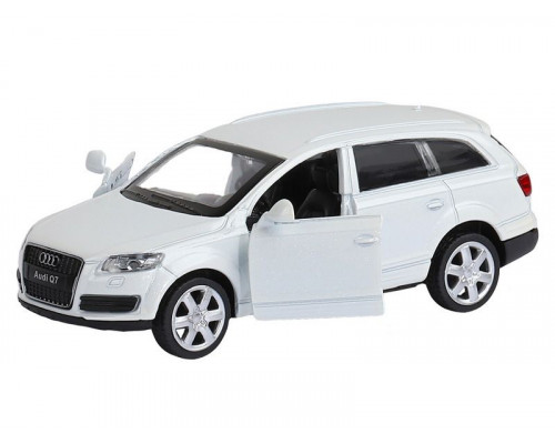 Машина АВТОПАНОРАМА Audi Q7, белый, 1/43, инерция, в/к 17,5*12,5*6,5 см