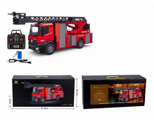 Радиоуправляемая пожарная машина-лестница HUI NA TOYS 2.4G 22CH 1/14 RTR