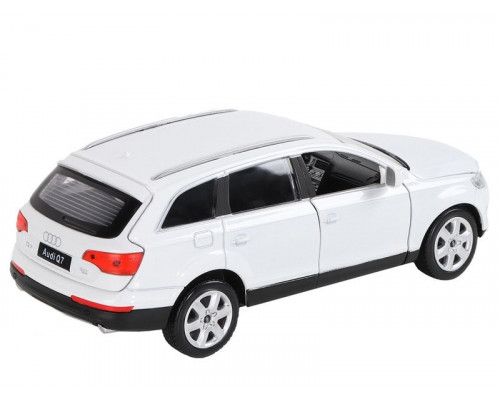 Машина АВТОПАНОРАМА Audi Q7, белый, 1/24, свет, звук, в/к 24,5*12,5*10,5 см