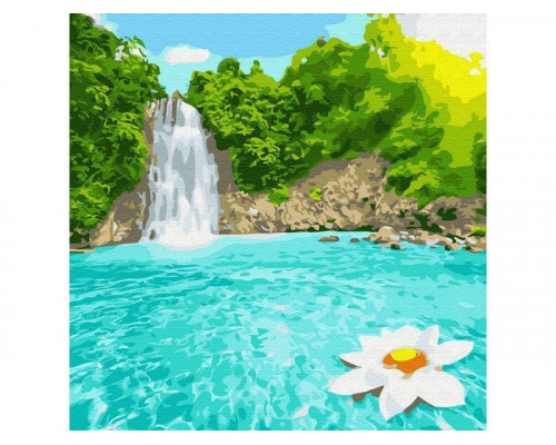 Картина по номерам 30Х30 РАЙСКИЙ УГОЛОК (20 цветов)