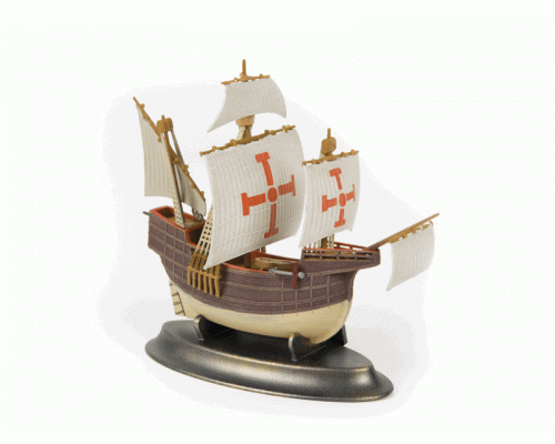 Сборная модель ZVEZDA Флагманский корабль Христофора Колумба Санта-Мария, 1/350