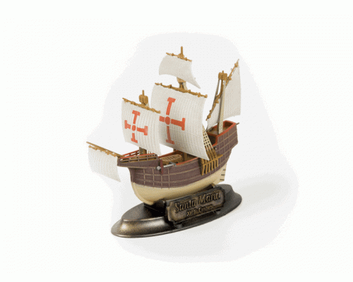 Сборная модель ZVEZDA Флагманский корабль Христофора Колумба Санта-Мария, 1/350