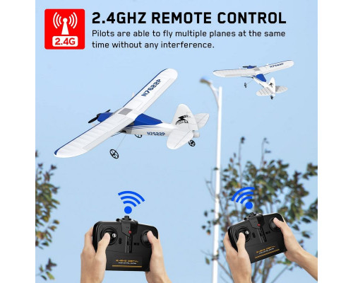 Радиоуправляемый самолет Volantex RC Sport Cub 400мм (красный) 2.4G 2ch LiPo RTF with Gyro