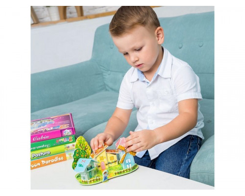 3D пазл из пенокартона ЛЕСНОЙ ДОМИК 1 (МИНИ СЕРИЯ) (22 детали)