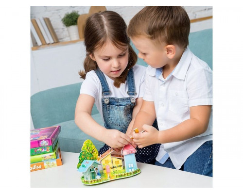 3D пазл из пенокартона ЛЕСНОЙ ДОМИК 1 (МИНИ СЕРИЯ) (22 детали)