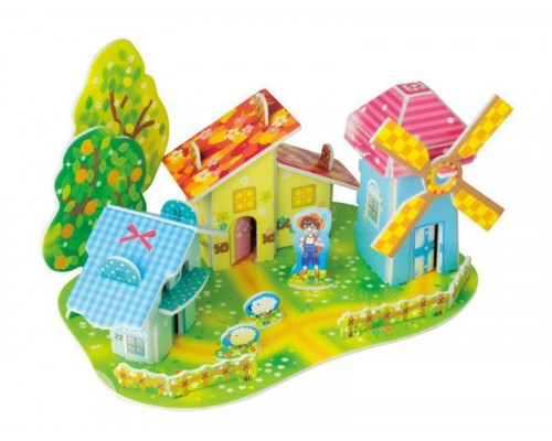 3D пазл из пенокартона ЛЕСНОЙ ДОМИК 1 (МИНИ СЕРИЯ) (22 детали)