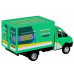 Машина АВТОПАНОРАМА ГАЗель-бизнес Грузовичкоф, 1/28, зеленый, свет, звук, в/к 24*14*12 см