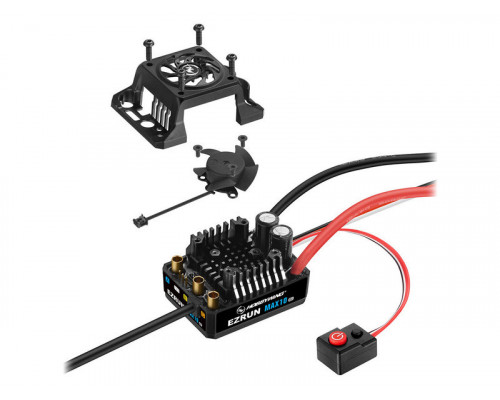 Бесколлекторный регулятор Hobbywing EZRUN MAX10 G2-80A (80A-520A, 1/10) влагозащищённый
