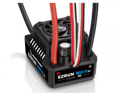 Бесколлекторный регулятор Hobbywing EZRUN MAX10 G2-80A (80A-520A, 1/10) влагозащищённый