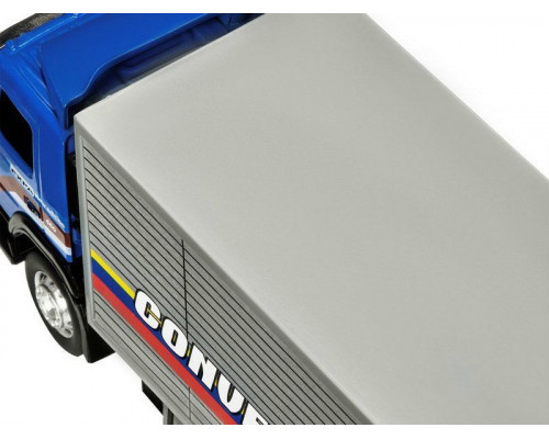 Машина АВТОПАНОРАМА Volvo, синий, 1/50, свет, звук, в/к 28*14*10 см