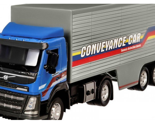 Машина АВТОПАНОРАМА Volvo, синий, 1/50, свет, звук, в/к 28*14*10 см