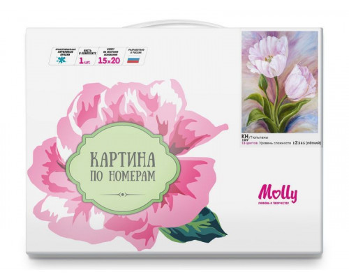Картина по номерам 15х20 ТЮЛЬПАНЫ (13 цветов)