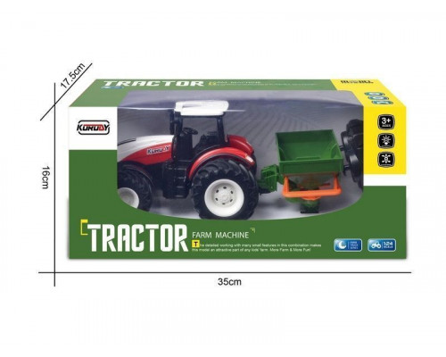 Р/У фермерский трактор Korody с поливалкой, широкие колеса 1/24 2.4G 6CH RTR