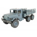 Радиоуправляемая машина MN MODEL военный грузовик (серый) 6WD 2.4G 1/16 RTR
