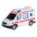 Радиоуправляемая машина AUTODRIVE Скорая помощь, 1/18, белый, 27MHz, свет, в/к, 28*11*19,2см