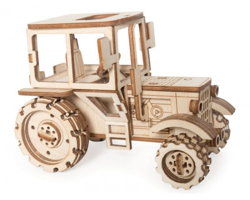 Деревянный конструктор Lemmo Трактор, 73 детали