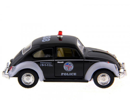 Машина Kinsmart  Volkswagen Classical Beetle (Police) инерция (1/12шт.) 1:32 б/к