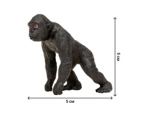 Набор фигурок животных MASAI MARA MM201-003 серии Мир диких животных: Семья горилл, 4 пр.