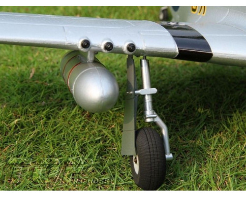 Радиоуправляемый самолет Top RC P-51D желтый 750мм 2.4G 4-ch LiPo RTF