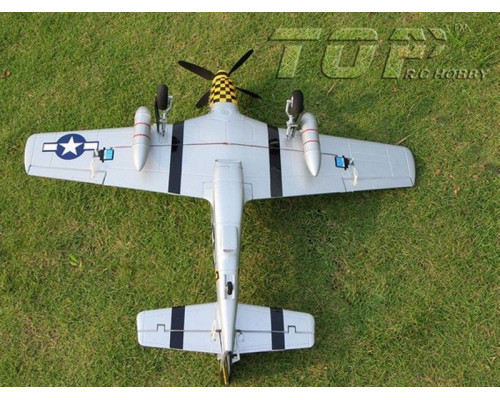Радиоуправляемый самолет Top RC P-51D желтый 750мм 2.4G 4-ch LiPo RTF