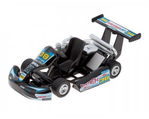 Машина Kinsmart Turbo Go Kart инерция (1/12шт.) б/к