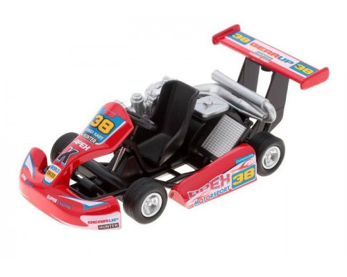 Машина Kinsmart Turbo Go Kart инерция (1/12шт.) б/к