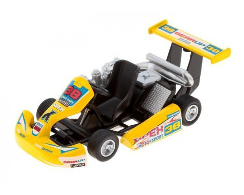 Машина Kinsmart Turbo Go Kart инерция (1/12шт.) б/к