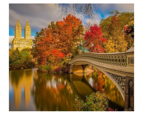 Картина мозаикой 30х30 ПАРК В НЬЮ-ЙОРКЕ (квадрат) (26 цветов)