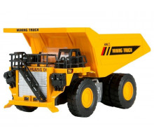 Машина "АВТОПАНОРАМА" КАРЬЕРНЫЙ САМОСВАЛ, желтый, 1/50, свет, звук, в/к 25*10*13 см