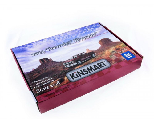 Машина Kinsmart 1:46 Chevrolet Silverado инерция (1/12шт.)  б/к