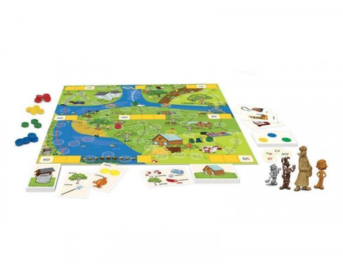 Настольная игра ZVEZDA Простоквашино. Читаем по слогам., обучающая