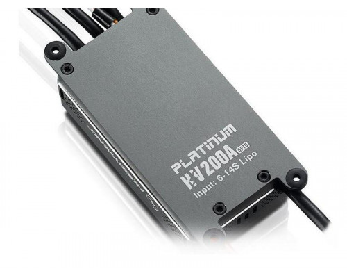 Бесколлекторный регулятор Hobbywing PLATINUM-200A-HV-OPTO-V4.1 (200A-300A, Aircraft, Heli)