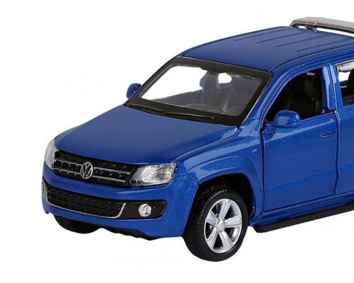 Машина АВТОПАНОРАМА Volkswagen Amarok, синий, 1/46, инерция, откр. двери, в/к 17,5*12,5*6,5 см