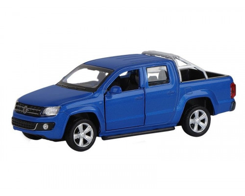 Машина АВТОПАНОРАМА Volkswagen Amarok, синий, 1/46, инерция, откр. двери, в/к 17,5*12,5*6,5 см