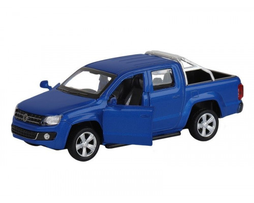 Машина АВТОПАНОРАМА Volkswagen Amarok, синий, 1/46, инерция, откр. двери, в/к 17,5*12,5*6,5 см