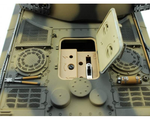 Радиоуправляемый танк Torro King Tiger 1/16, ВВ-пушка, дым, деревянная коробка V3.0 2.4G RTR