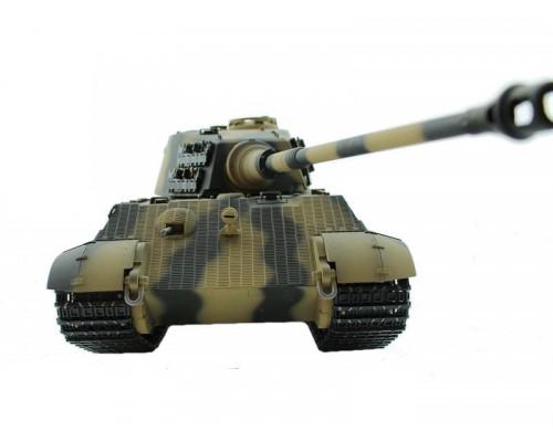 Радиоуправляемый танк Torro King Tiger 1/16, ВВ-пушка, дым, деревянная коробка V3.0 2.4G RTR