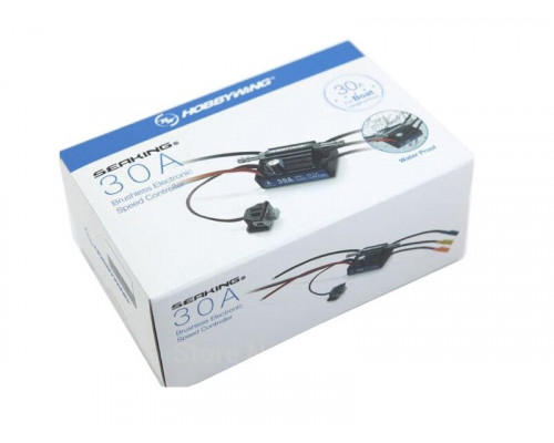 Бесколлекторный регулятор Hobbywing Seaking-30A-V3 (30A-180A, Boat) влагозащищённый