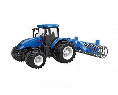 Р/У фермерский трактор Korody с сеноподборщиком, мет. кузов, широкие колеса 1/24 2.4G 6CH RTR