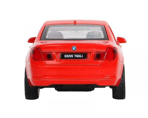 Машина АВТОПАНОРАМА BMW 760 LI, красный, 1/46, инерция, в/к 17,5*12,5*6,5 см