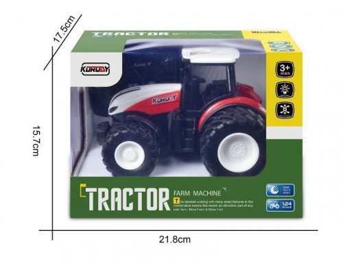 Р/У фермерский трактор Korody, двойные колеса 1/24 2.4G 6CH RTR