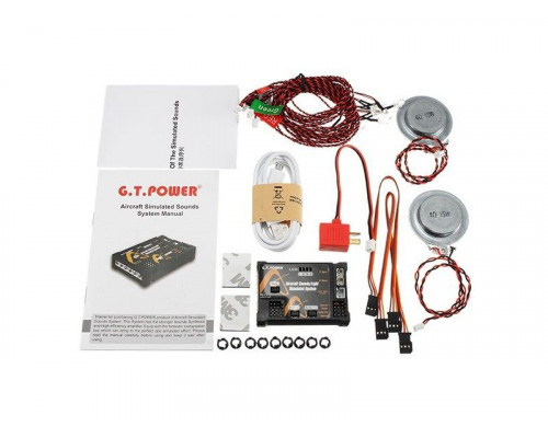 Комплект освещения G.T.Power с блоком управления и звуковой системой для авиамоделей