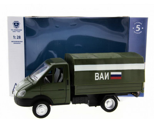 Машина АВТОПАНОРАМА ГАЗель (ВАИ) 1/28, в/к 24*14*12 см