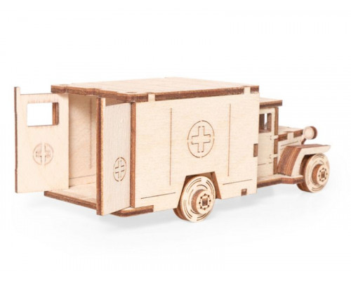 Деревянный конструктор Lemmo Грузовичок ЛТ-М, 34 детали